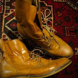 Italian leather brown boots